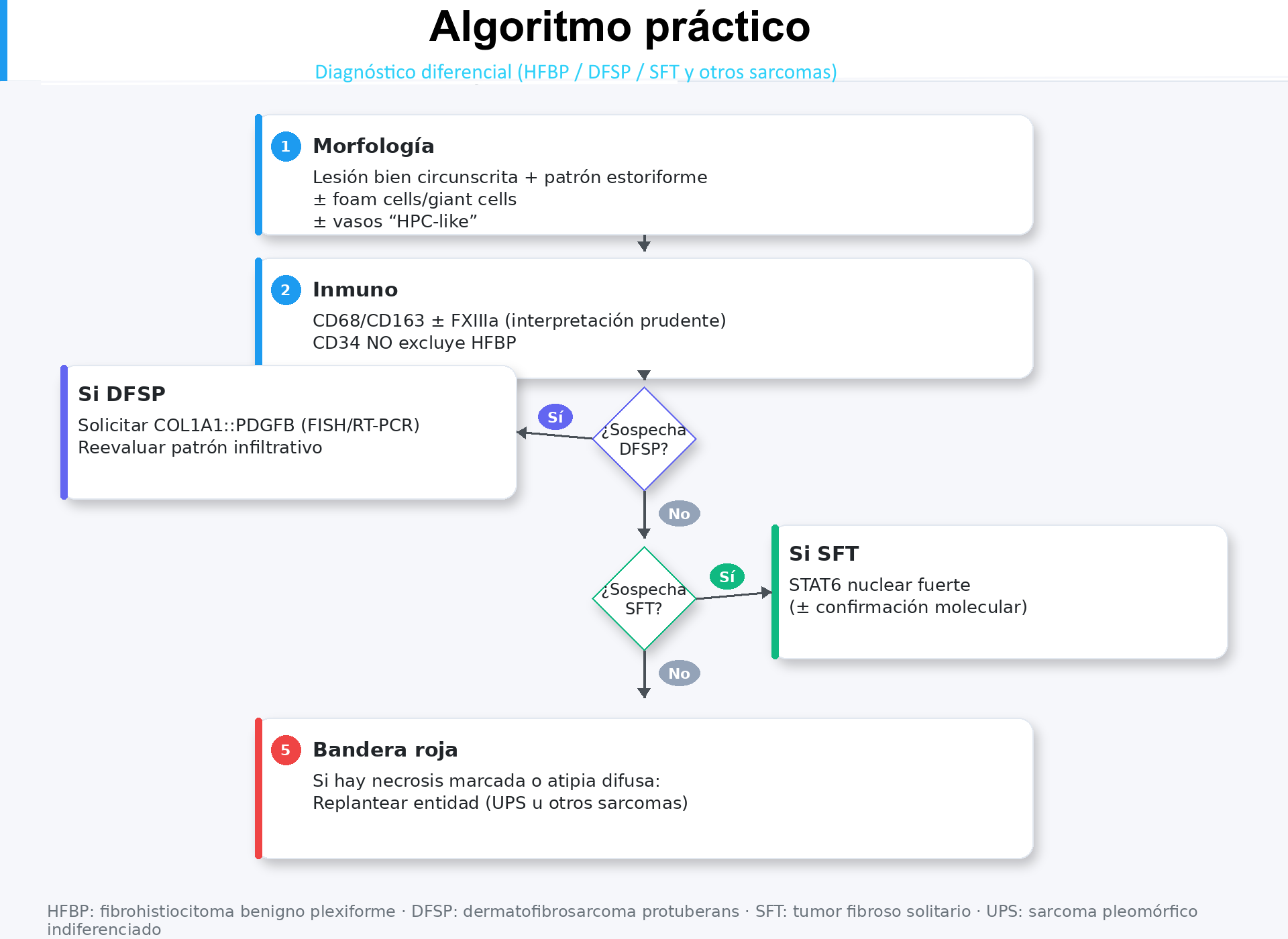 Algoritmo diagnóstico del Histiocitoma Fibroso Benigno Profundo