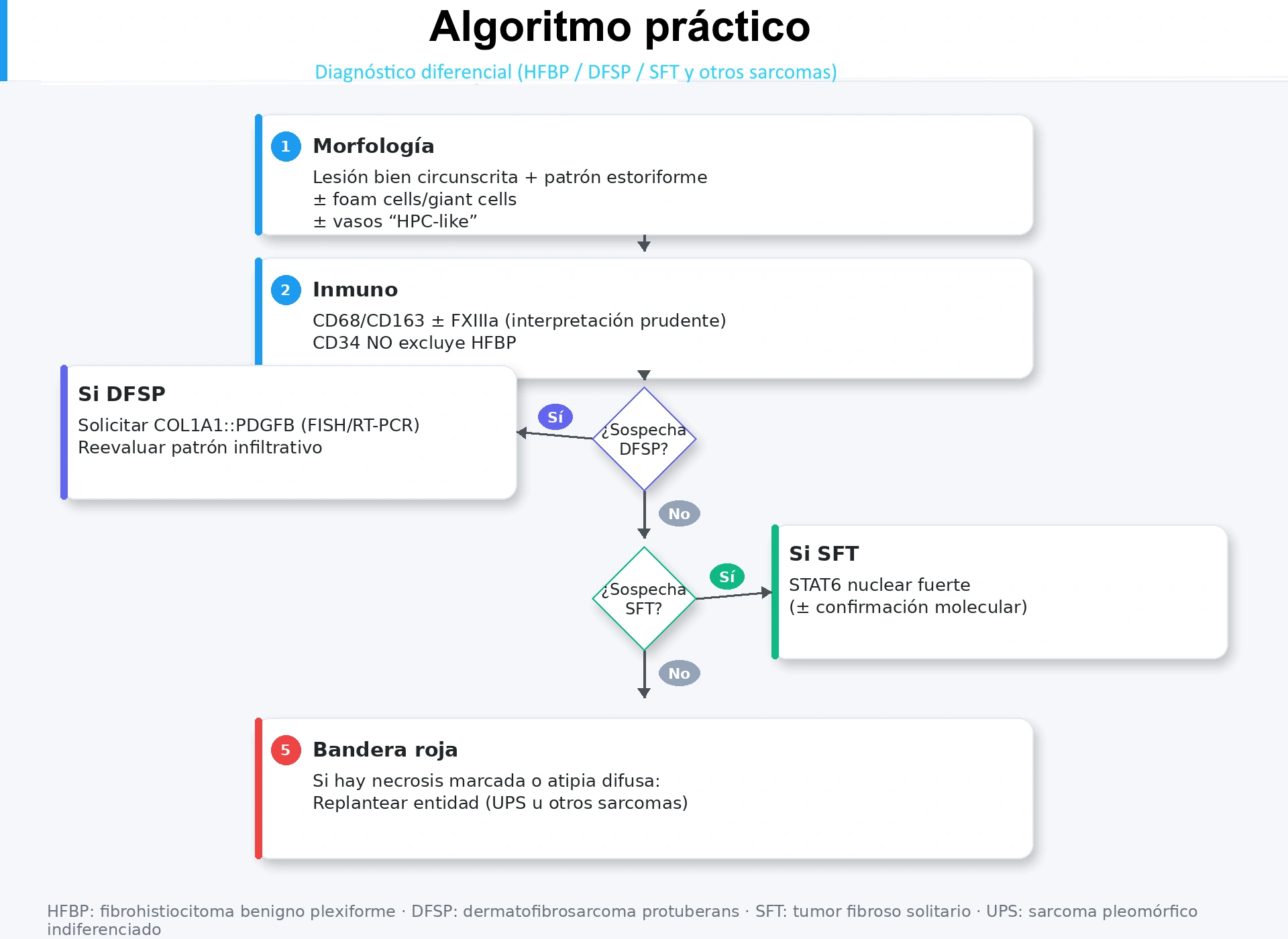 Algoritmo diagnóstico del Histiocitoma Fibroso Benigno Profundo