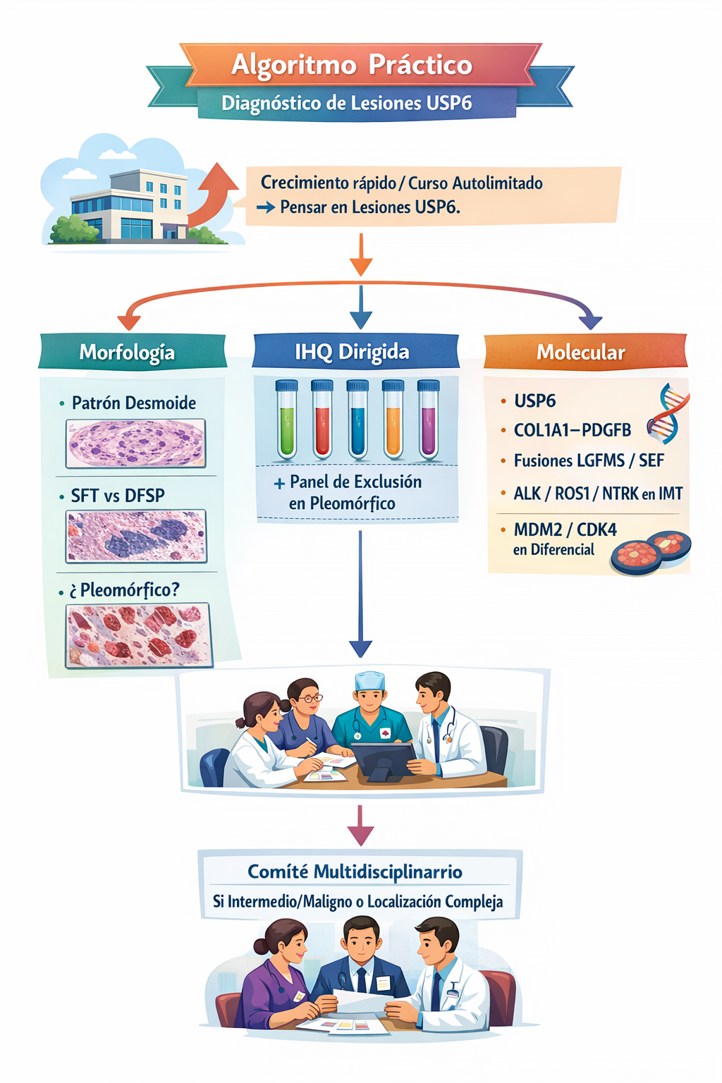 Algoritmo diagnóstico en tumores fibroblásticos/fibromatosos (hub 2026)