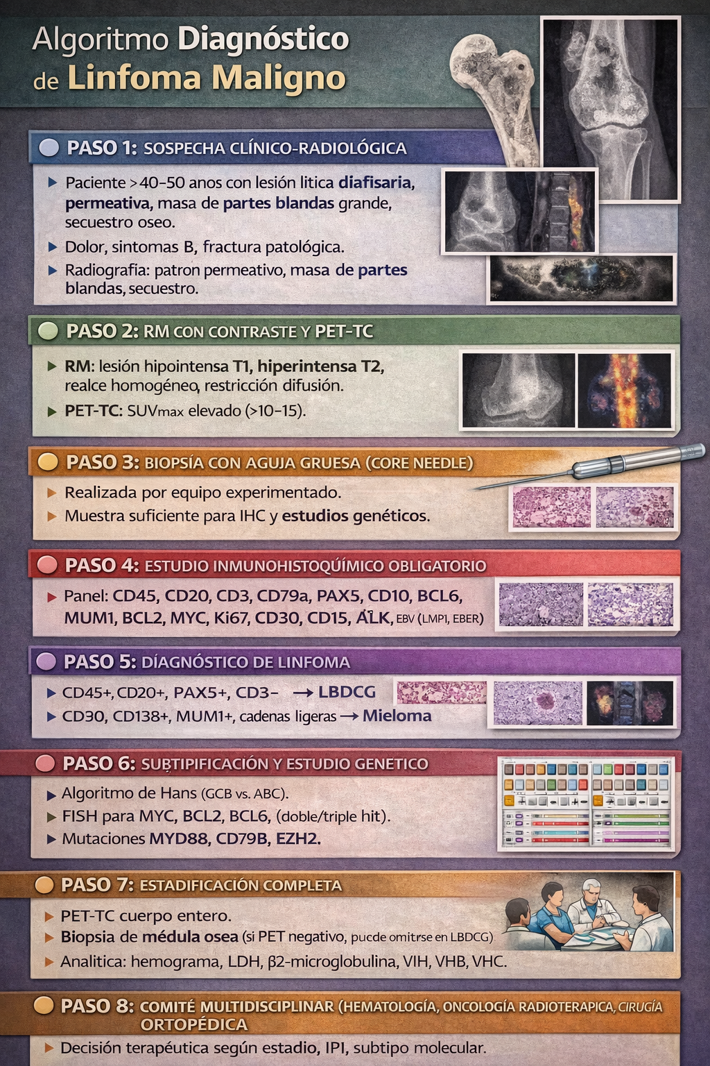 Algoritmo diagnóstico-terapéutico del linfoma óseo primario