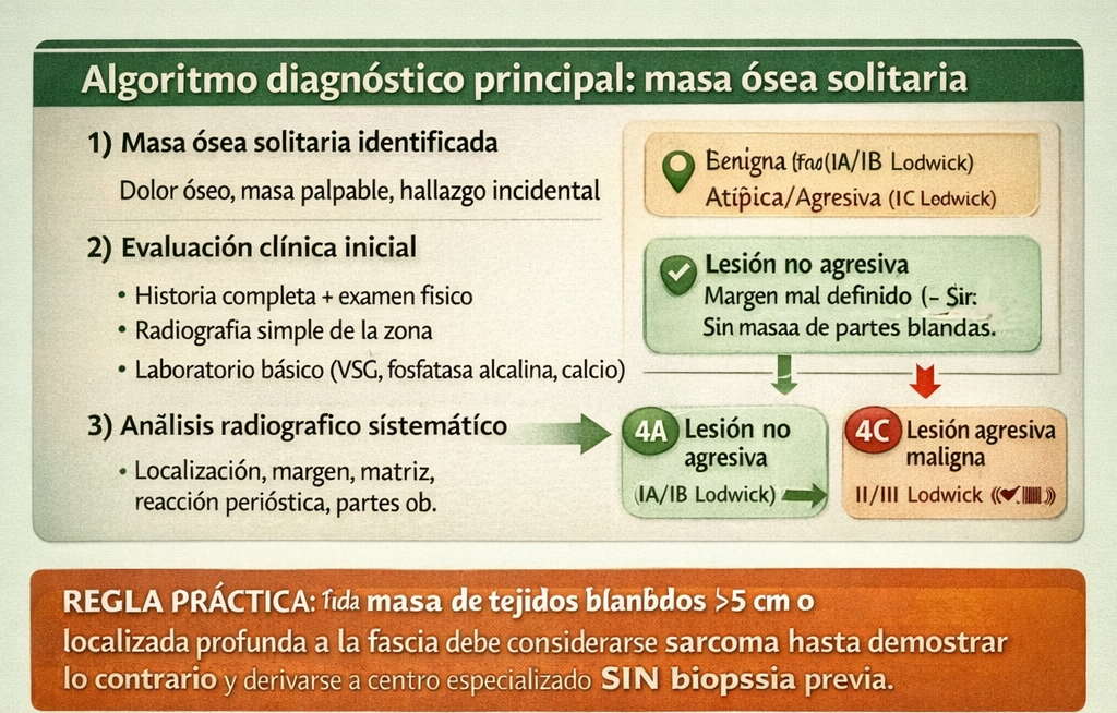 Algoritmo diagnóstico para masa ósea solitaria
