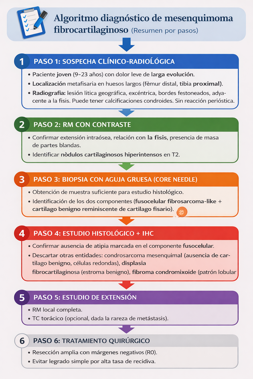 Algoritmo diagnóstico y terapéutico del mesenquimoma fibrocartilaginoso