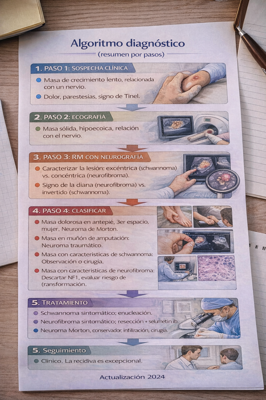 Algoritmo diagnóstico de tumores benignos de la vaina nerviosa