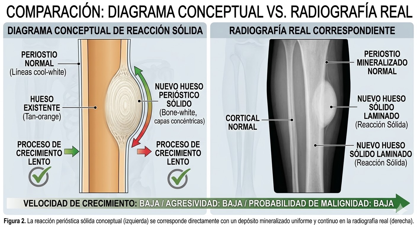Reacción perióstica sólida